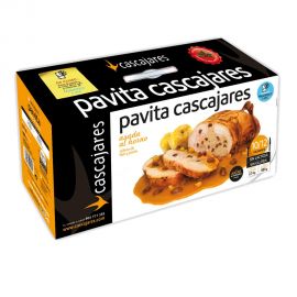 BM.PAVITA RELLENA FOIE Y PASAS CON SALSA MANZANA CASCAJARES